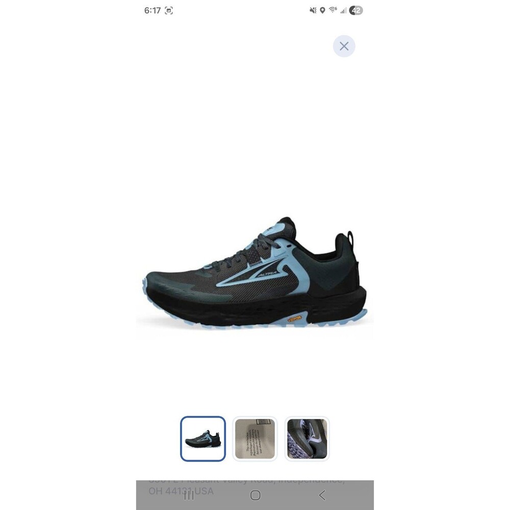 Altra women’s Gray Black Athletic trail Shoes - Picture 3 of 5